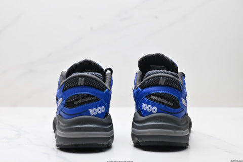 New Balance 1000 series running shoes for men and women, breathable and cushioned, with a casual, sporty style.