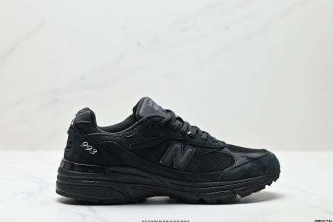 New Balance MR993 series running shoes: classic retro style, versatile for casual and athletic wear.