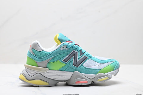 New Balance 9060 series athletic shoes: comfortable, slip-resistant, casual running shoes.