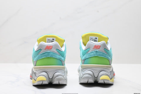 New Balance 9060 series athletic shoes: comfortable, slip-resistant, casual running shoes.