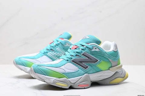New Balance 9060 series athletic shoes: comfortable, slip-resistant, casual running shoes.