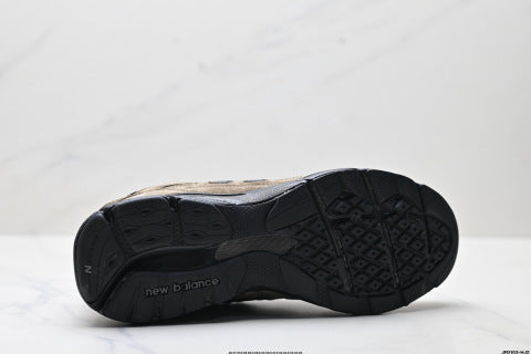 New Balance NB 990 series running shoes, athletic shoes, breathable mesh upper, casual wear.