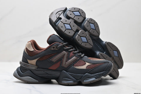 New Balance 9060 series athletic shoes: comfortable, slip-resistant, casual running shoes.