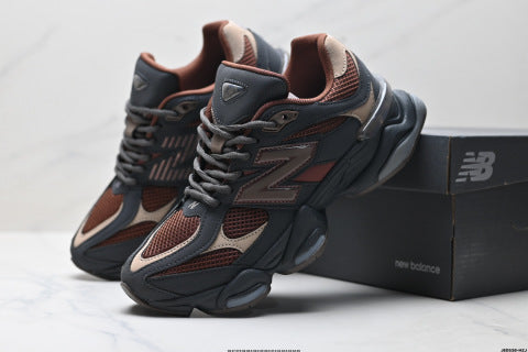 New Balance 9060 series athletic shoes: comfortable, slip-resistant, casual running shoes.