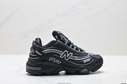 New Balance 1000 series athletic shoes: comfortable, slip-resistant, low-top, chunky style, casual running shoes.