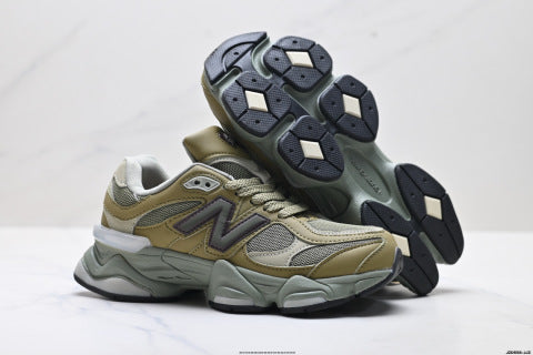 New Balance 9060 series athletic shoes, running shoes, slip-resistant and durable, casual wear.