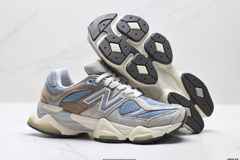 New Balance 9060 series running shoes, athletic shoes, shock absorption, comfort, slip resistance, casual wear.