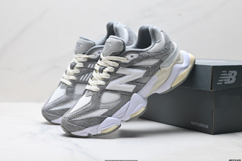 New Balance 9060 series athletic shoes: comfortable, slip-resistant, casual running shoes.