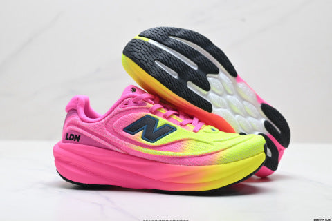 New Balance 1080 series athletic shoes: mesh fabric for slip resistance and durability, breathable and lightweight, low-top running shoes.