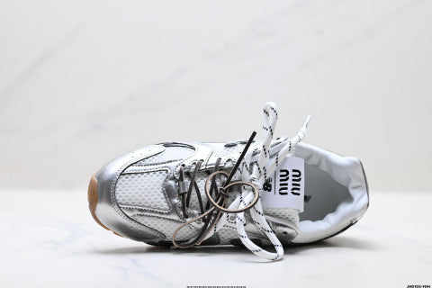 MiuMiu x New Balance 530 SL series sneakers, low-top classic casual running shoes.