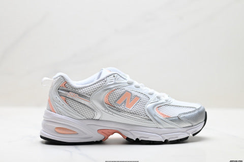 New Balance MR530 series athletic shoes, breathable mesh cushioning, casual running shoes.