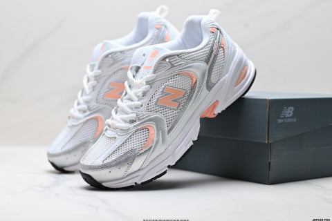New Balance MR530 series athletic shoes, breathable mesh cushioning, casual running shoes.