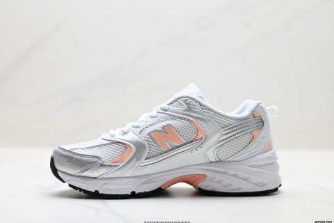 New Balance MR530 series athletic shoes, breathable mesh cushioning, casual running shoes.