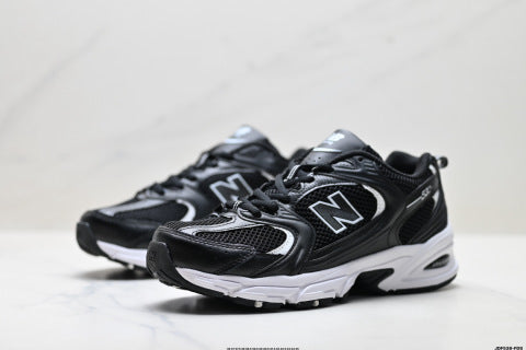 New Balance MR530 series athletic shoes, breathable mesh cushioning, casual running shoes.